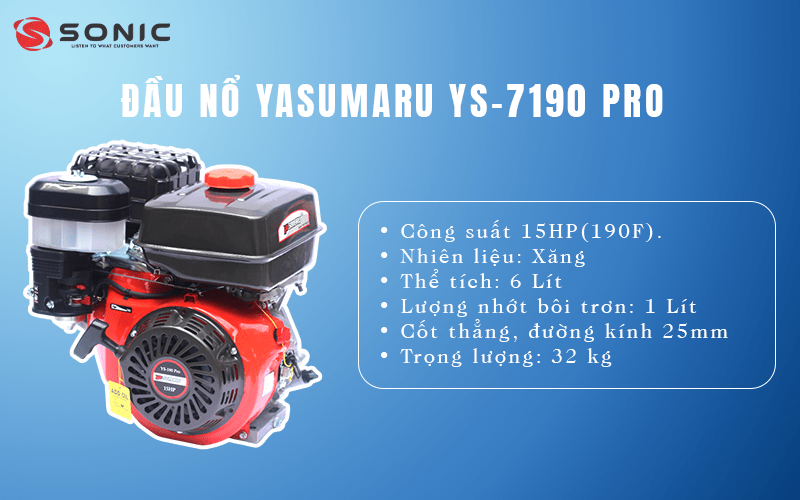 Đặc điểm nổi bật của đầu nổ Yasumaru YS-190 PRO