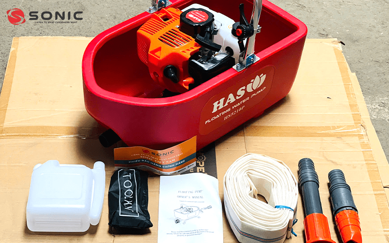 Phụ tùng đi kèm khi mua máy bơm thuyền Hasu