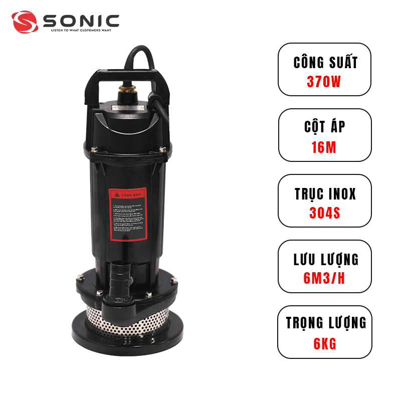 MÁY BƠM CHÌM STANIC SNP750AL – DÂY NHÔM