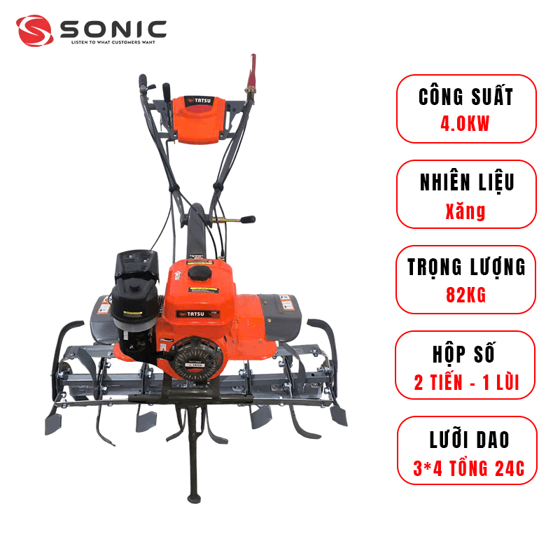 MÁY XỚI ĐẤT CHẠY XĂNG TATSU TST170GC